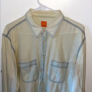 Hugo boss baby blue lite denim feel tee.